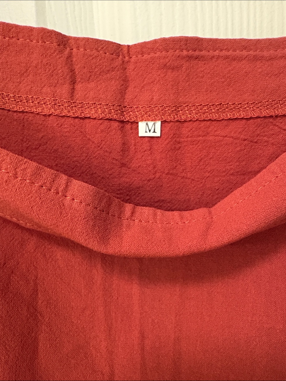 Rust Red Relaxed Overalls - Picture 2 of 6